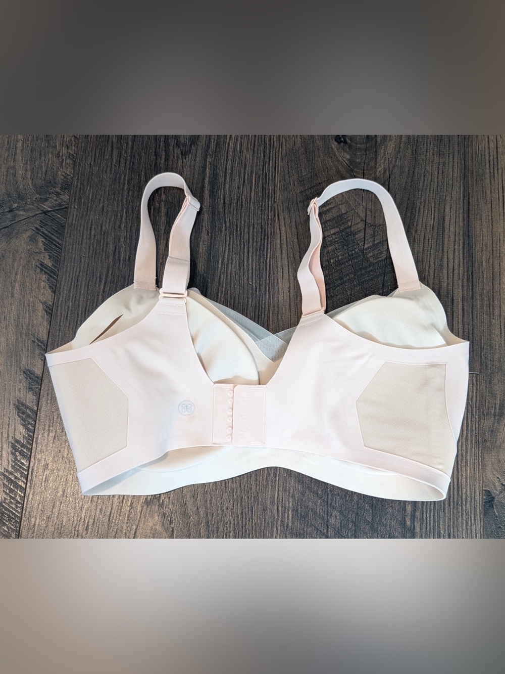 HONEYLOVE Women’s Crossover Wireless Bra Size 32D/DD (E) in Blush - Picture 6 of 10